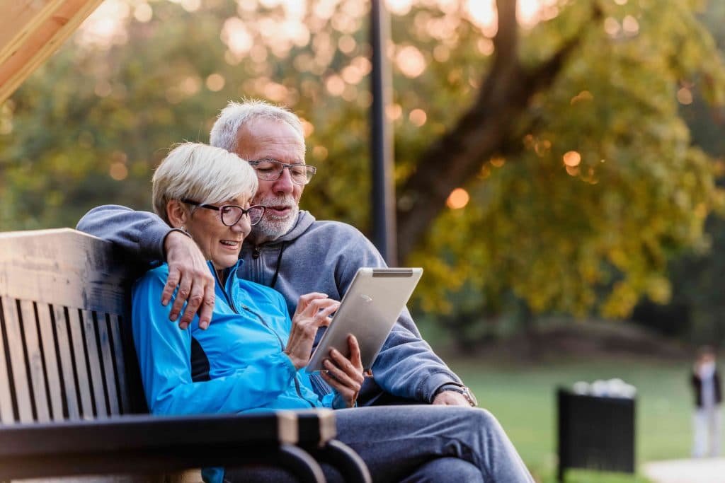 Adults attending a North Texas Educational retirement class
